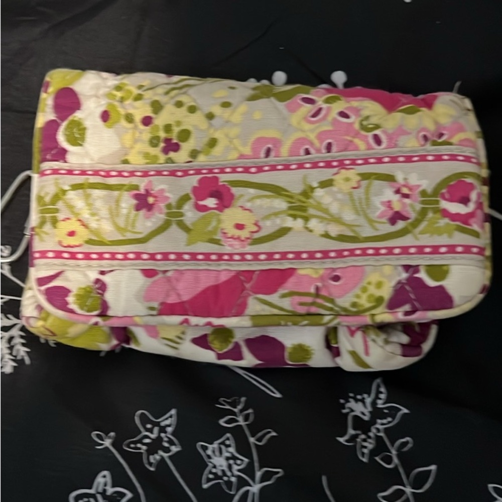 Vera Bradley Pink and Green Floral Bag
